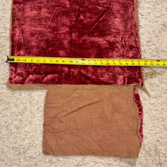 Velvet Upholstery Fabric Remnanats - Picture 10 of 12